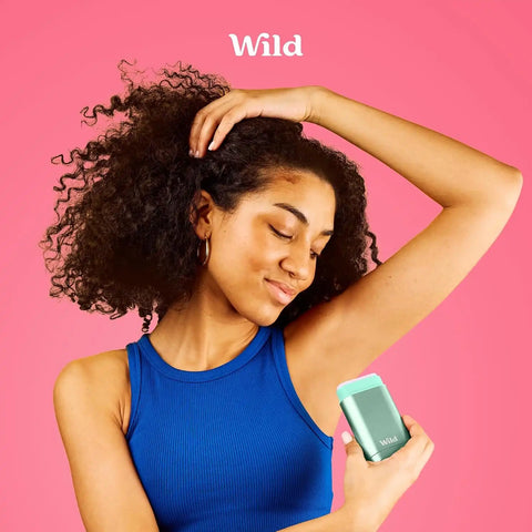Wild Aluminum Free Natural Deodorant Refills - Cherry Blossom - Women & Men's - Fits Wild Refillable Case - 24 Hour Odor Protection - Box of 3